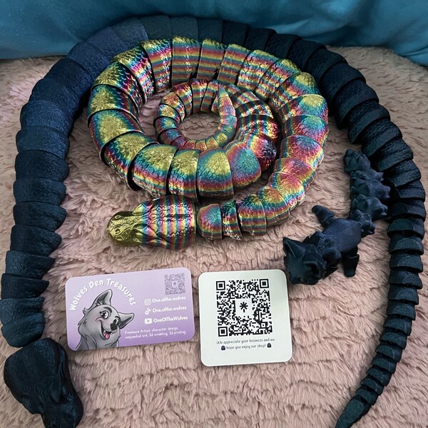 Ball Python Articulated 3D Printed Toy - Etsy