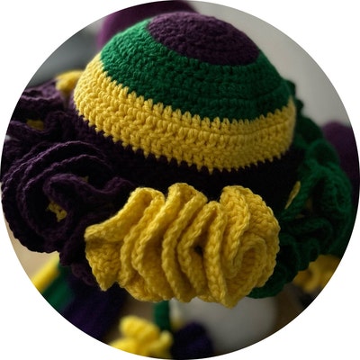 Easy Ruffle Crochet Bucket Hat Pattern Beginner Friendly PDF FILE ...