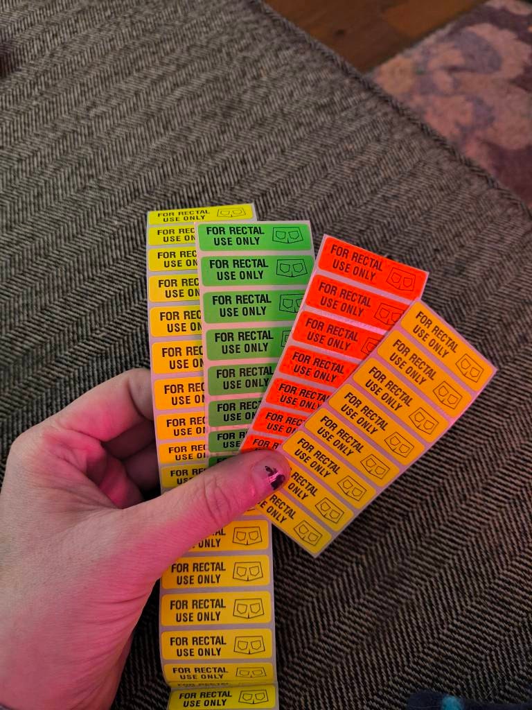 For Rectal Use Only Stickers. Make Everyone Smile with These Funny Sticker Surprises. Fast Shipping from USA