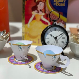 Beauty and the Beast Chip Tea Cup Printable - Etsy