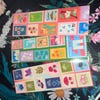 Vintage Nature Stamp Bookmark Flower Spring Garden Butterfly Travel ...