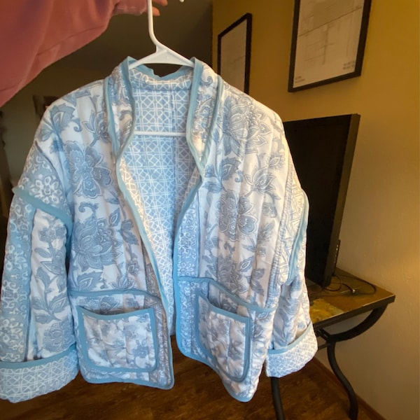 Quilted Jacket Beginner Sewing Pattern Coat pdf XXS-XXL