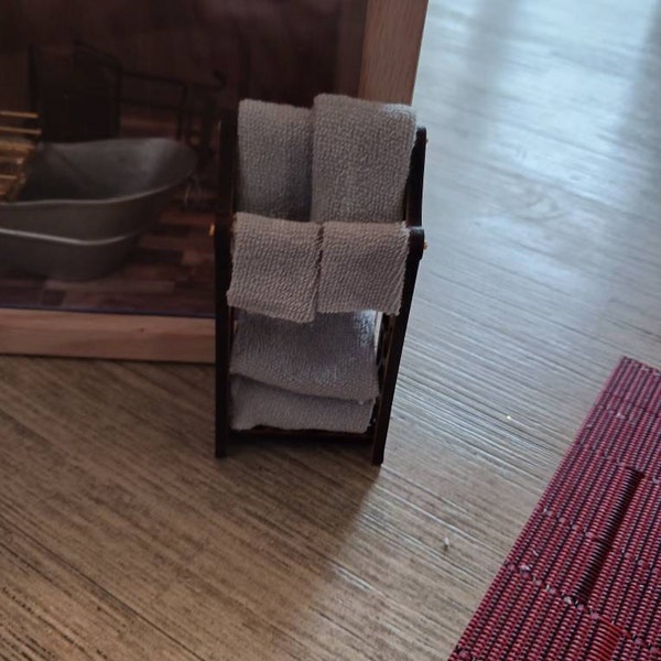 Bureau Et Chaise Miniature 1/12 Pour Maison De Poupée - Style Milieu De Siècle