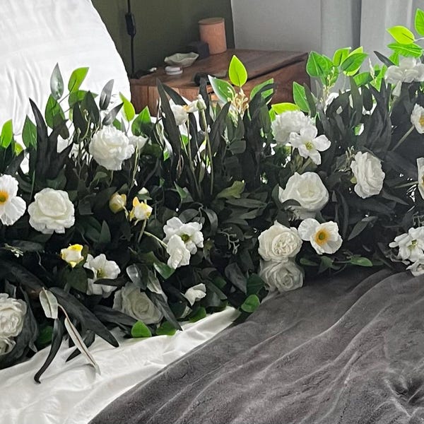 Artificial Flowers for Wedding Arch Burgundy Rose Eucalyptus Floral Home Party Baby Shower main image 0