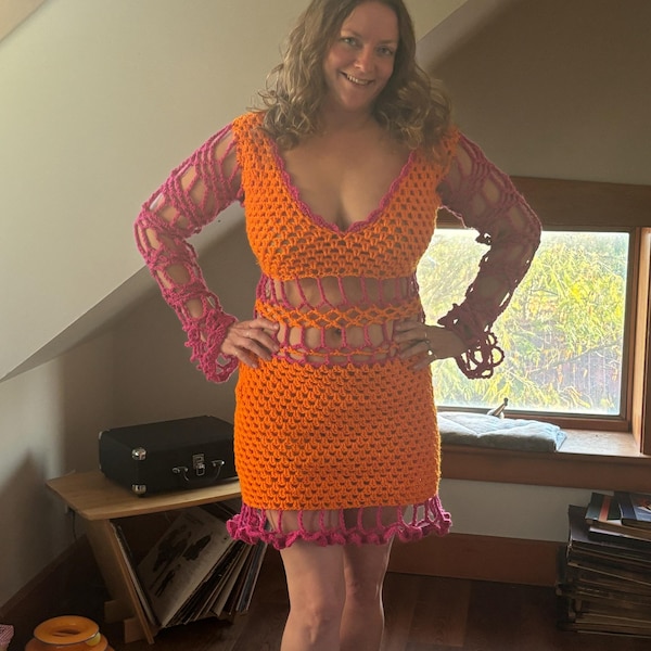 Hand Crocheted Felicity Shagwell Costume - Etsy