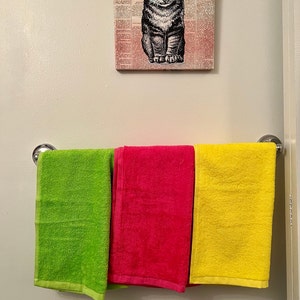 Bath Towel Set, Solid Orange - Featuring Intellifresh Antimicrobial  Technology Wrist towels for washing face Bathroom decor