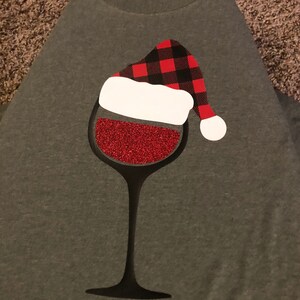 Download Wine Glass Santa Hat Svg Etsy PSD Mockup Templates
