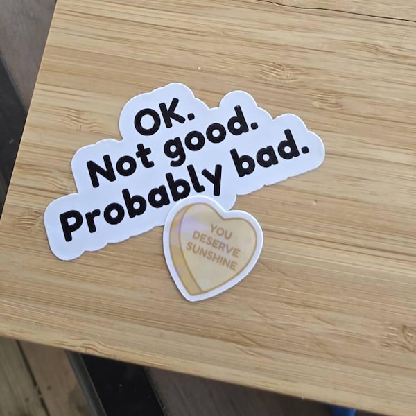 Ok Not Good Probably Bad Sticker, Heated Rivalry Hockey Romance Vinyl ...
