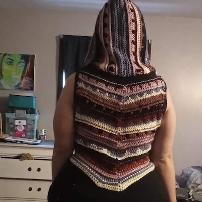 PATTERN: Fae Pixie Vest / Crochet Hooded Vest / PDF Download Etsy