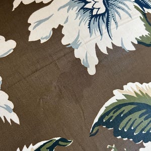 Jennifer Shorto- Petrel In Blue Natural Linen Patchwork Modern Pillow Cover - Blue and Tan Arts and Craft style