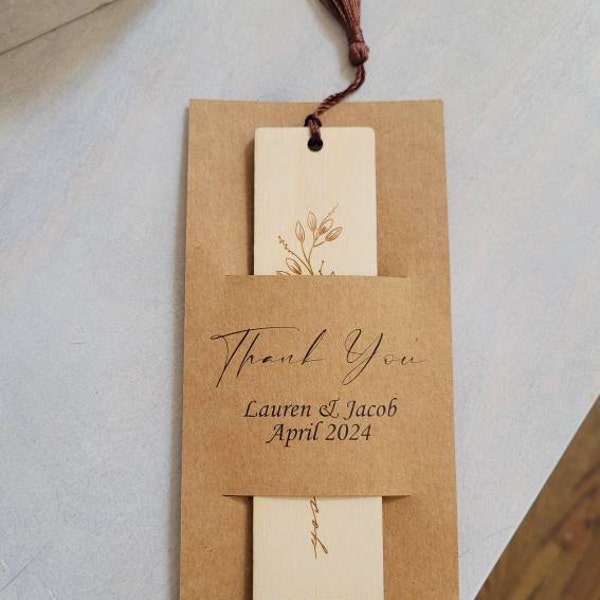 Engraved Wood Bookmark With Tassel: Personalized Reader Gift - Etsy