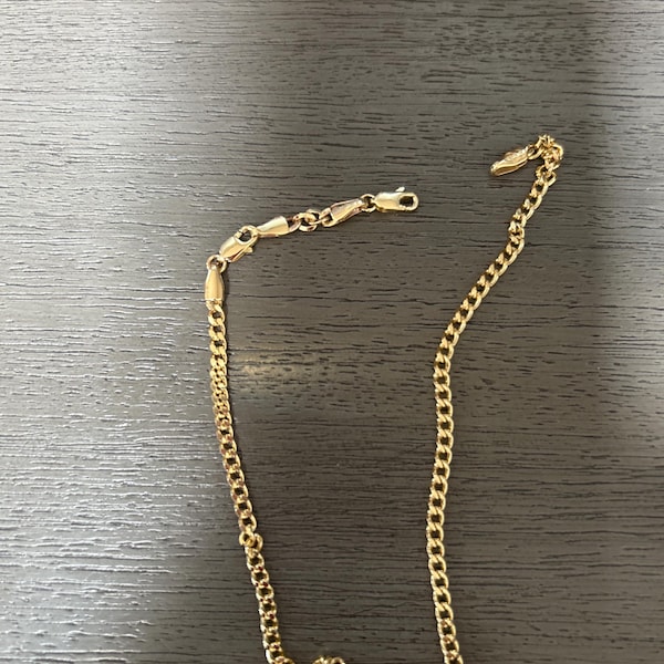 14K 18K Solid Gold Elongated Enhancer, Oval Clasp for Charm Holder ...