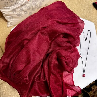 Poppy Long Kurta Set Mulberry Silk
