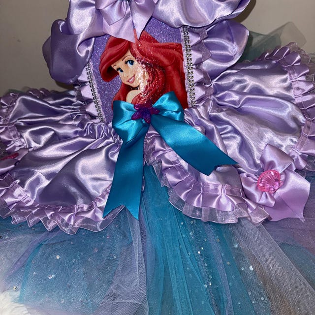 little mermaid birthday tutu dress The little Mermaid Tutu set-The little Mermaid outfit-The little Merma –  Pink Toes & Hair Bows