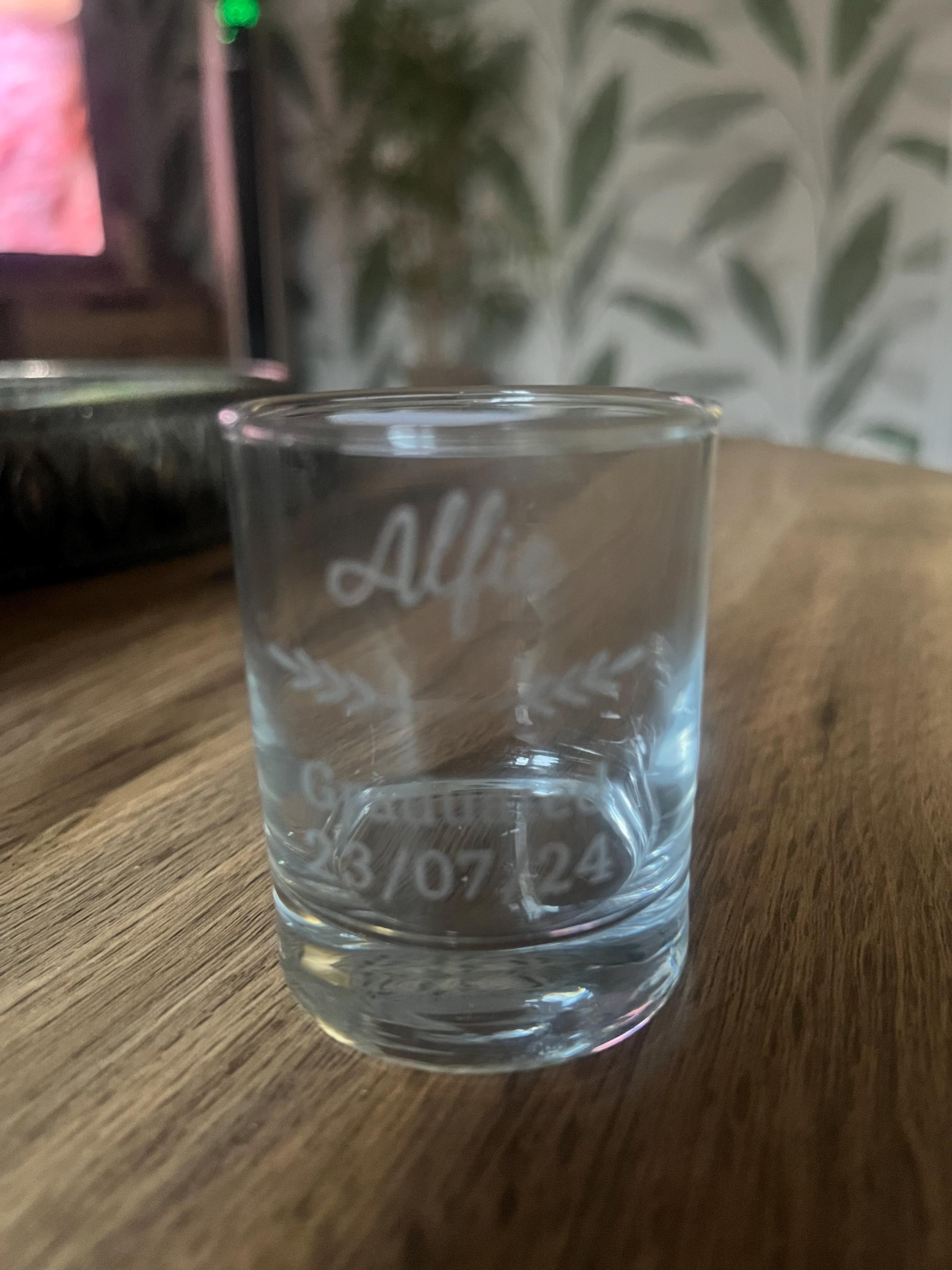 Engraved Shot Glass Personalised Shot Glasses Novelty Gift Idea for Birthday Weddings Best Man Groomsman Gift