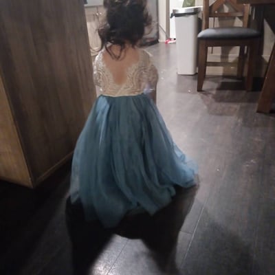 The Peony - Burgundy Girls Dress - Sunflower Sash