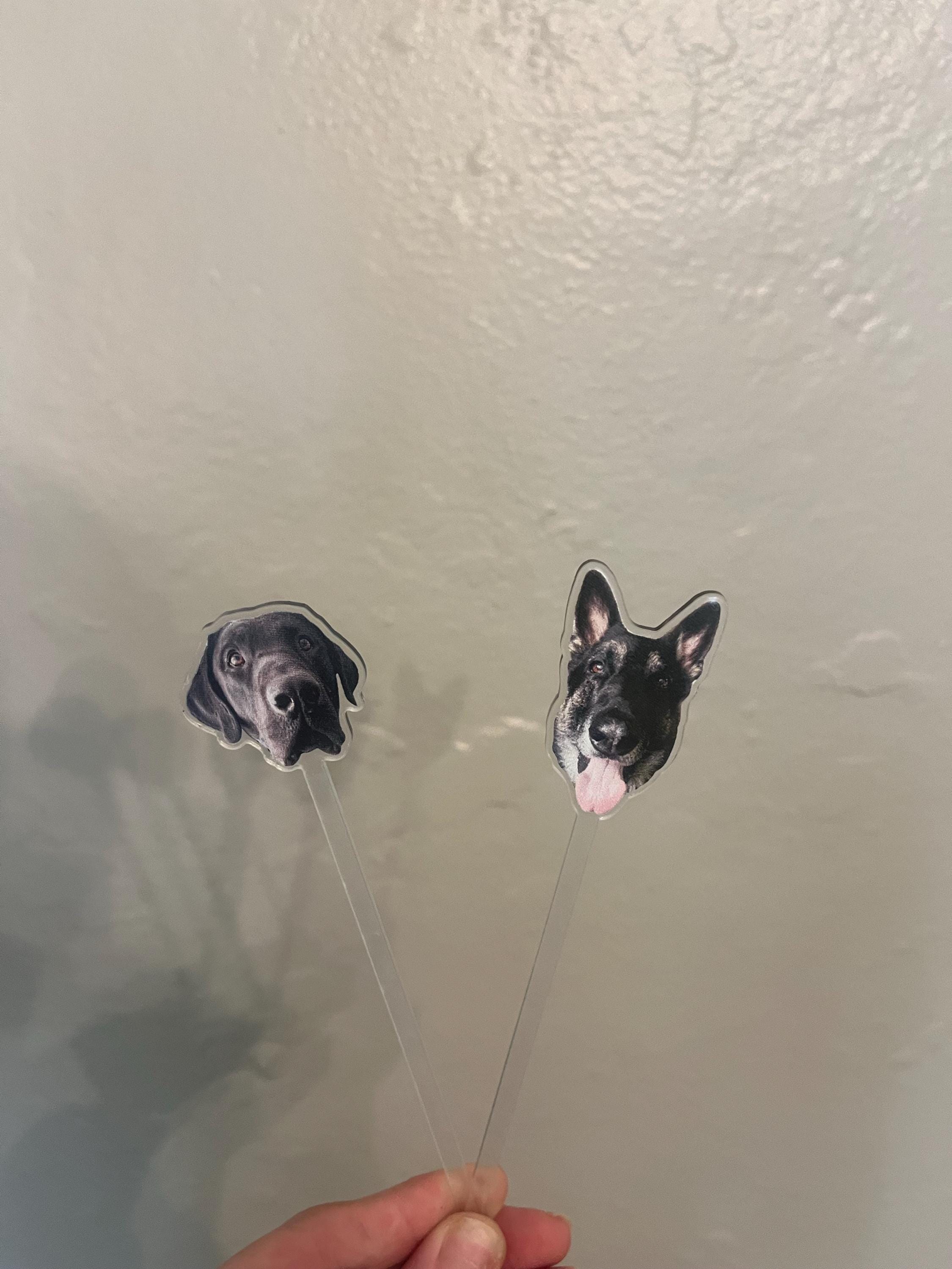 Print YOUR Dog Pet Stir Sticks, 2-sided Signature Drink, I Do Too & Dog Of Honor, Watercolor Acrylic Cocktail Stirrers, Wedding Swizzle