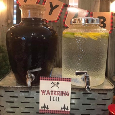Lumberjack Watering Hole Sign Lumberjack Party Printables - Etsy
