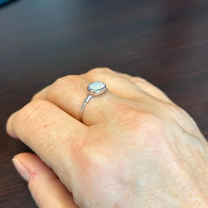 Customer photo from Angela, Rainbow Moonstone Ring in for Women, June Birthstone