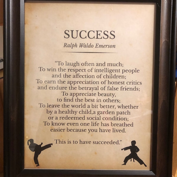 Success Ralph Waldo Emerson Poem Print Decor Inspirational Printable ...