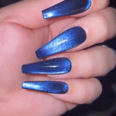 Witchy Color Shifting Nails Blue Purple Pink Press on Nails - Etsy