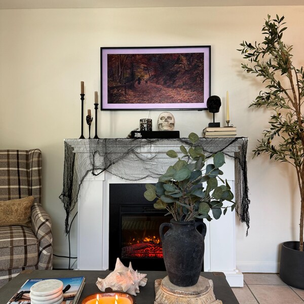 Herbstwald Print, Herbstfarben Kunst, Herbst Print, Herbst Dekor