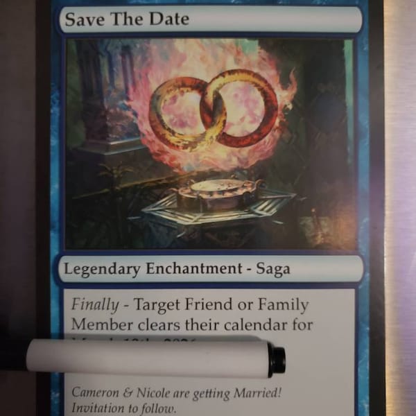 Custom Magic the Gathering Card (print) - Engagement / Proposal ...