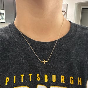 Customer photo, Airplane Necklace