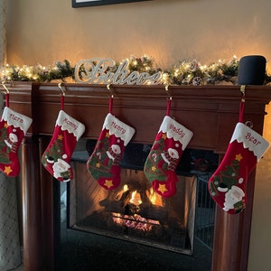 Light up Snowman Santa Personalized Christmas Stockings 3D - Etsy