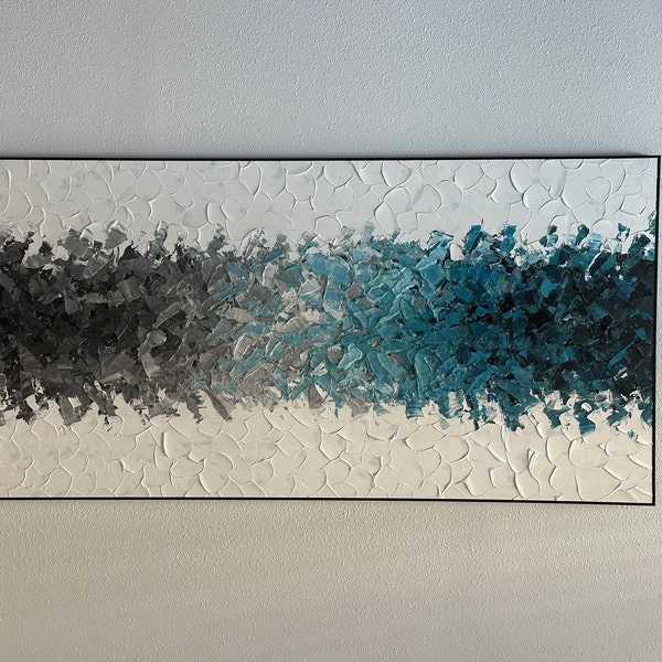Original Soft Pastel Flower Painting On Canvas 3D Textured Wall Photo Inspiration