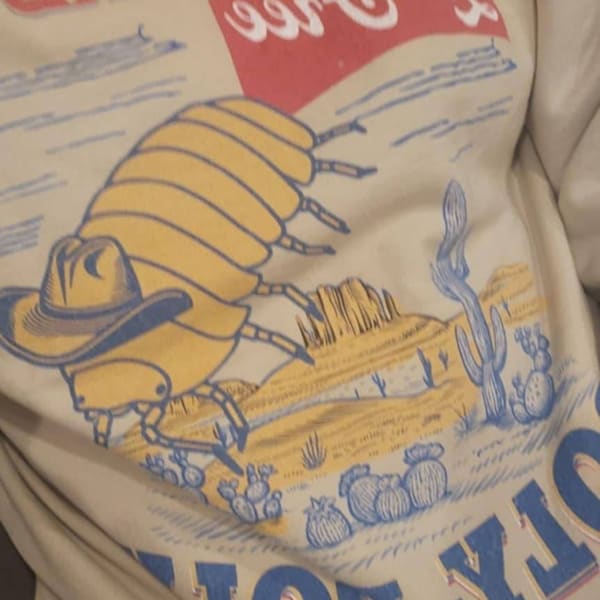 Roly Poly Shirt, Isopod Shirt, Vintage Western Rodeo Cowboy T-shirt ...