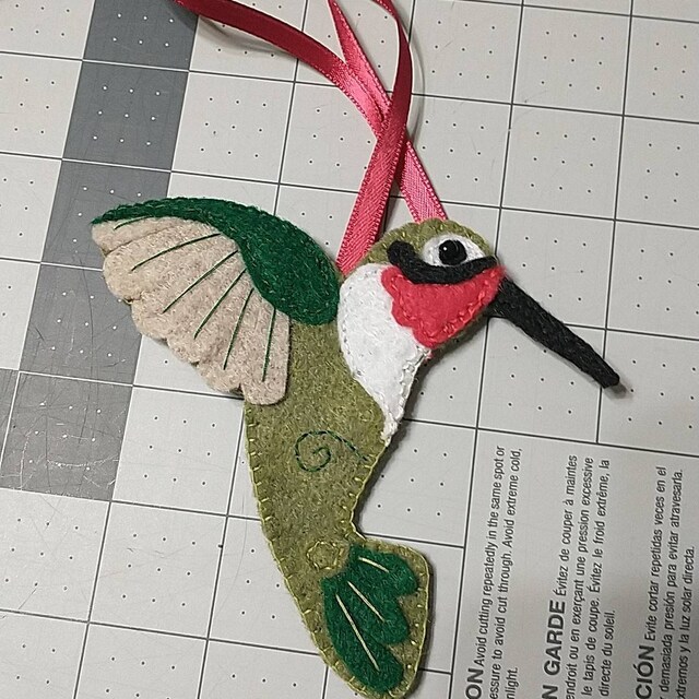 Hummingbird Sewing Pattern PDF - Backyard Bird Stuffed