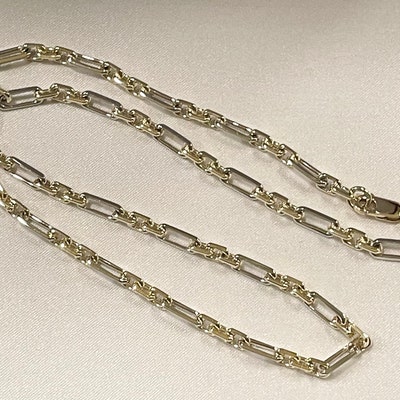 18k Solid Gold King/byzantine Chain in Bracelet 69 or - Etsy