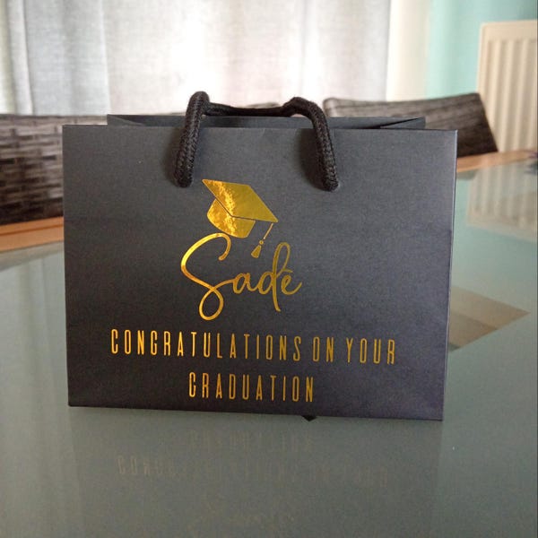 Graduation Personalised Bottle Bags Personalised Gift Bags Graduation