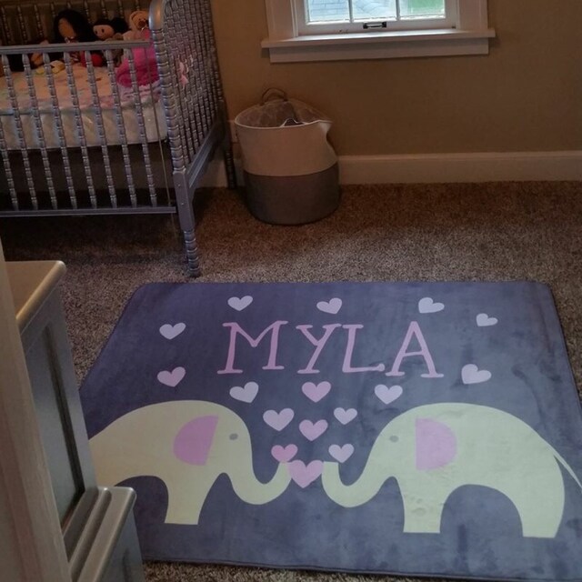 Elephant Rug Elephant Nursery Rug Elephant Decor Pink Etsy