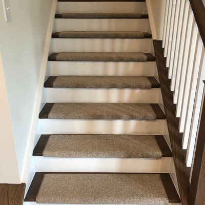 Morocco Natural 100% Wool True Bullnose®® PADDED Carpet Stair Tread ...