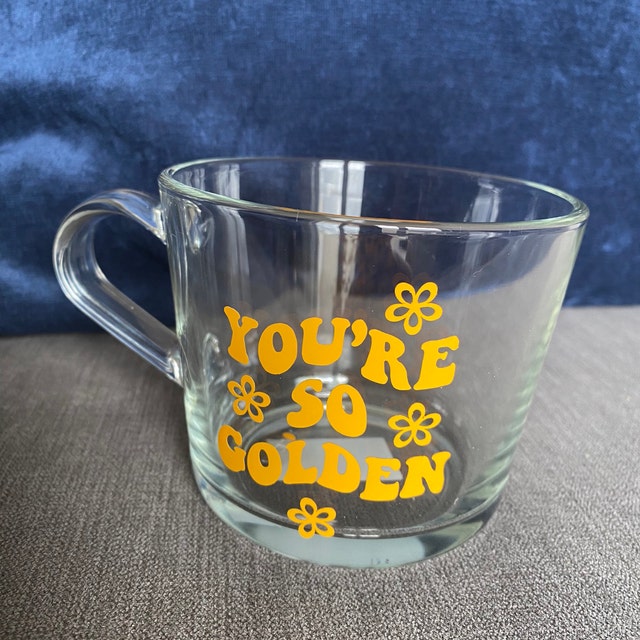 Harry Styles Coffee Mug! Golden, Cute Gift for Her Him Fan Art Tea