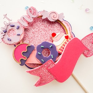 Candyland | Sweet One Cake topper | 3D cake topper with shaker | DIGITAL SVG file