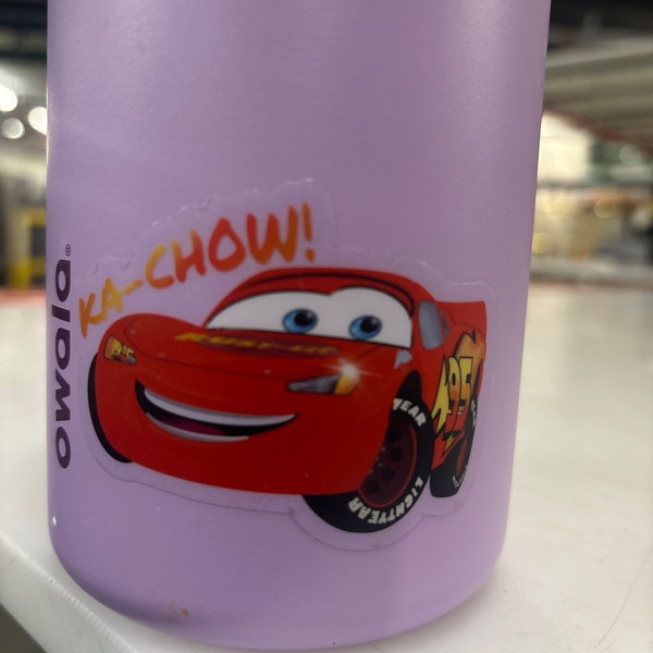 Disney Pixar Cars Sticker | Lightning Mcqueen Ka-chow Clear Sticker ...