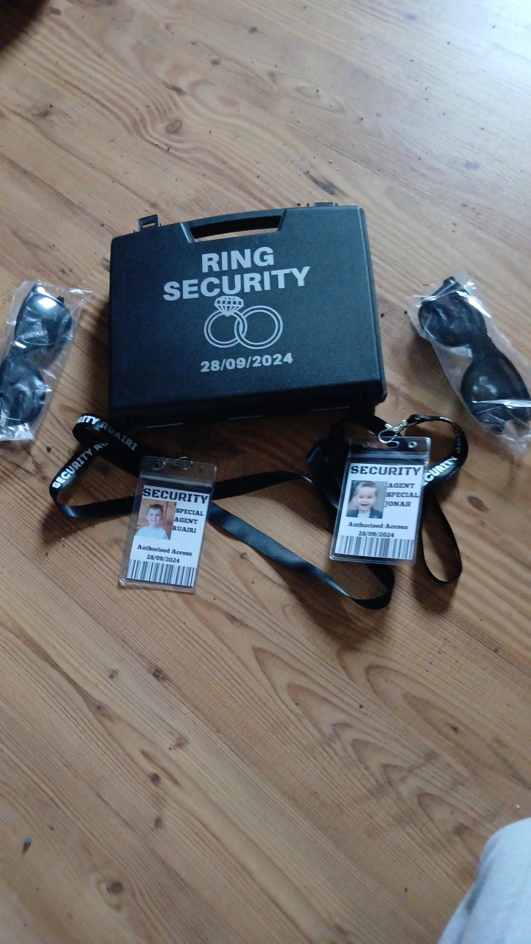 Wedding ring security set| Page Boy | Ring Security | Ring Bearer | Ring security | Wedding Secuirty | Ring Storage | Ring box |
