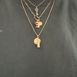 10K 14K リアルゴールド ボックスチェーンネックレス（男女兼用）、1mm
