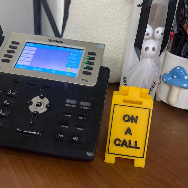ON A CALL - Mini Floor Sign - Custom Colors - 3D Printed - Etsy