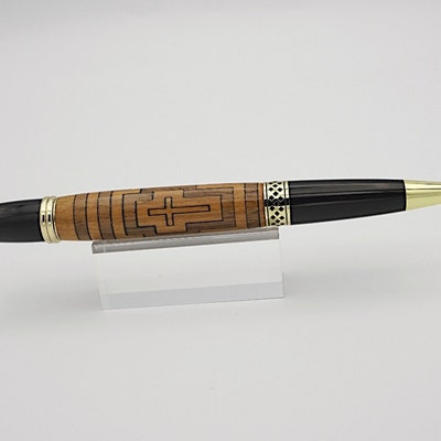 Skull Fountain Pen in Antique Brass and Flaming Forge Resin - Etsy