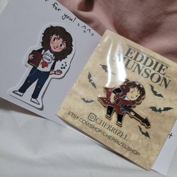 Eddie Munson Stranger Things Badges Available In 25mm And