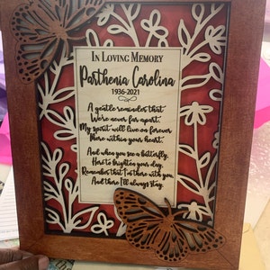 Cardinal in Memory Frame Set, Butterfly Remembrance Frame Set and Ship ...