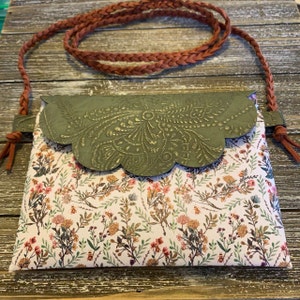 Download Pixie Bag Template Scalloped Faux Leather Pouch SVG | Etsy