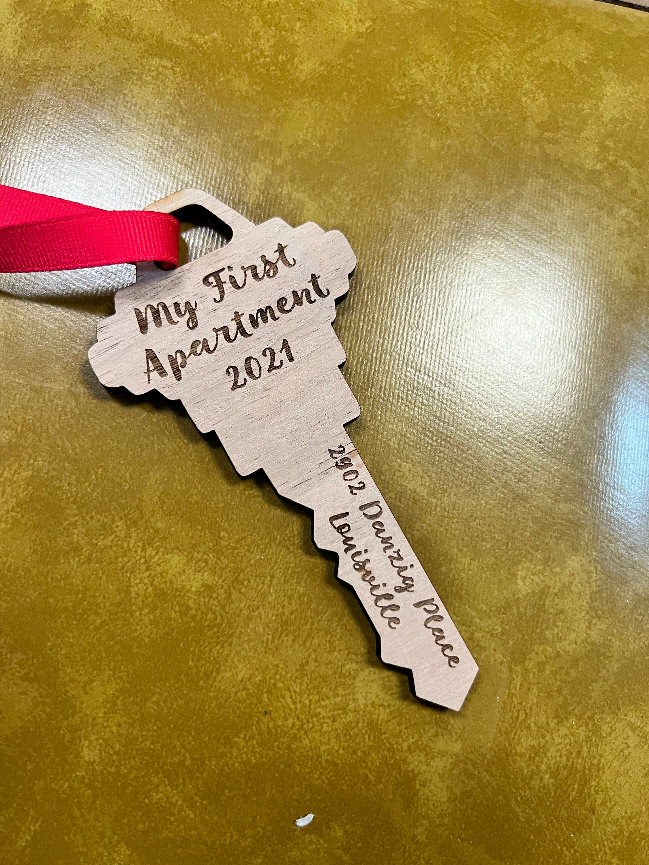 Our First Apartment Home 2025 holiday ornament - moving in together gift, Valentines Day | JW Design Studio