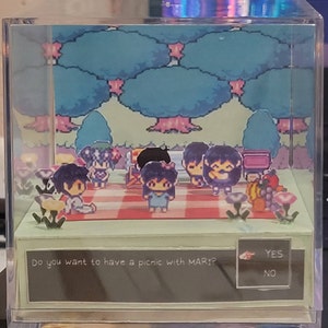 OMORI Basil in Head Space 3D cube diorama – BubzTea Artz