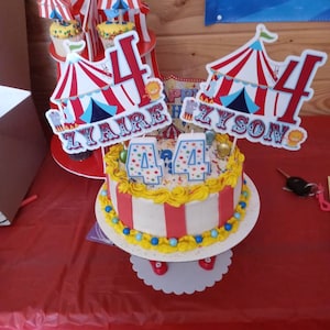 Circus Cake Topper, Circus Theme Birthday -  Italia