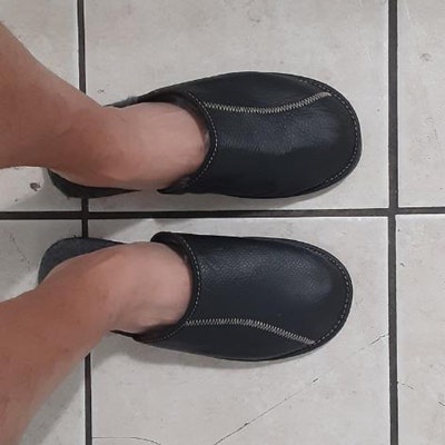 mens toeless slippers